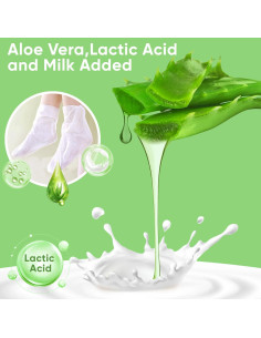 Mascarilla Exfoliante para Pies Berlaeny Aloe Vera - 3 Pares 2