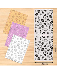 Carpeta de Embossing Huella de Patas Glodecart 14.5x10.2 cm 2