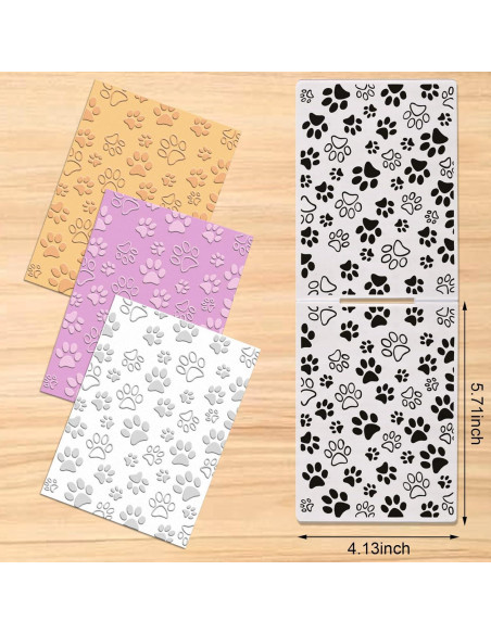 Carpeta de Embossing Huella de Patas Glodecart 14.5x10.2 cm