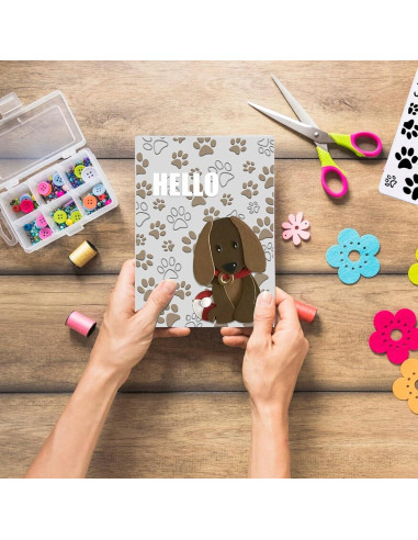 Carpeta de Embossing Huella de Patas Glodecart 14.5x10.2 cm