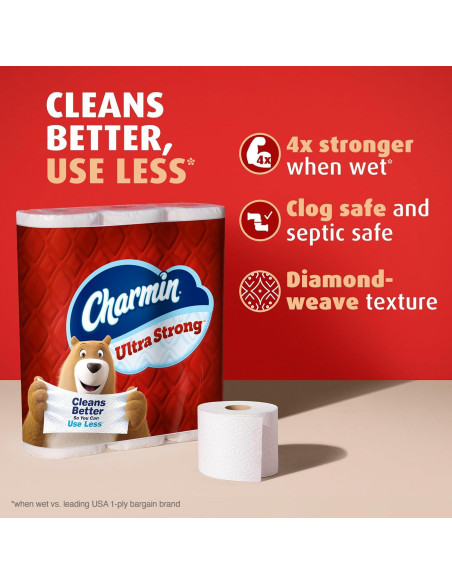 Papel Higiénico Charmin Ultra Strong Mega XL 18 Rollos 330 Hojas