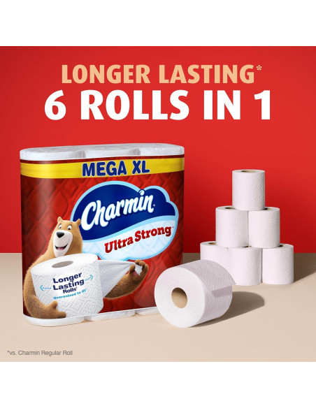 Papel Higiénico Charmin Ultra Strong Mega XL 18 Rollos 330 Hojas