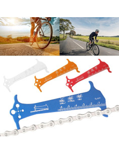 Medidor de Cadena de Bicicleta ZHIZHOUNEY Aluminio 130x50mm 2