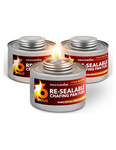 Calentadores de Comida de 6 Horas Stock Your Home - Paquete de 3