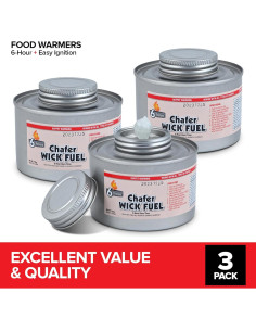 Calentadores de Comida de 6 Horas Stock Your Home - Paquete de 3 2