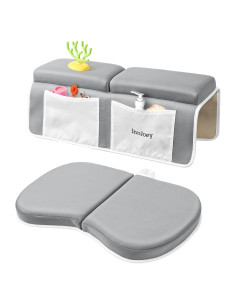 Juego de Almohadillas para Rodillas y Codos Gris - Espuma Viscoelástica