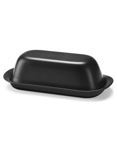 Plato para Mantequilla Hermético Hekeieon con Tapa - Negro