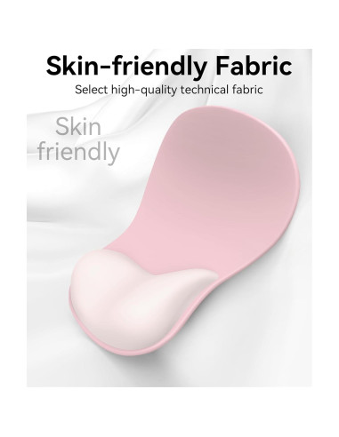 Almohadilla para Mouse Ergonómica eulps con Reposamuñecas Gel Rosa