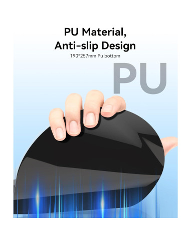 Almohadilla para Mouse Ergonómica eulps con Reposamuñecas Gel Rosa