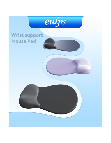 Almohadilla para Mouse Ergonómica eulps con Reposamuñecas Gel Rosa