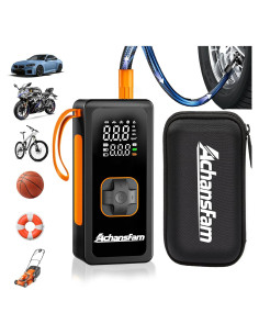 Compresor de Aire Portátil Achansfam APL-A002, 150 PSI, Batería