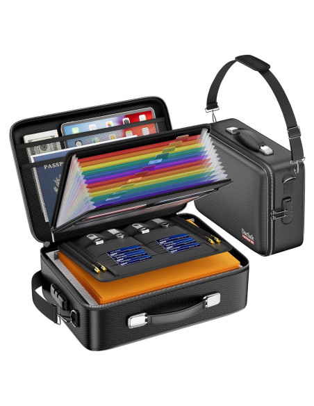 Caja de Documentos a Prueba de Fuego DocSafe 38.6x28.5cm Negra