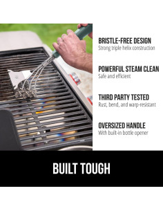 Cepillo de Parrilla Gorilla Grip 44.5 cm Verde Sin Cerda 2