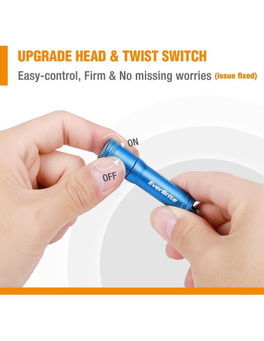 Linterna LED de Llavero EverBrite Azul 100 Lúmenes