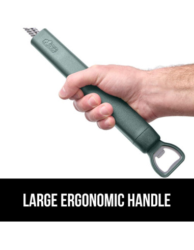 Cepillo de Parrilla Gorilla Grip 44.5 cm Verde Sin Cerda
