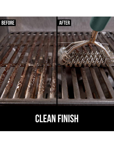 Cepillo de Parrilla Gorilla Grip 44.5 cm Verde Sin Cerda