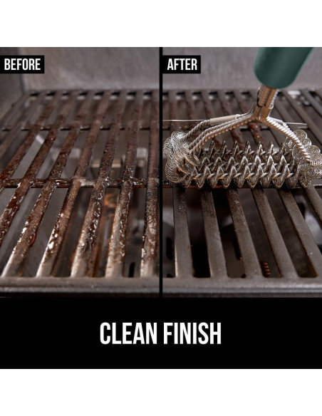 Cepillo de Parrilla Gorilla Grip 44.5 cm Verde Sin Cerda