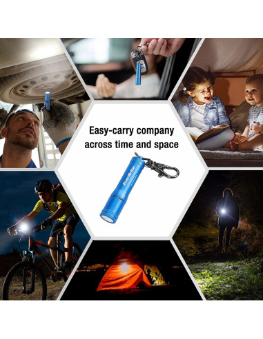 Linterna LED de Llavero EverBrite Azul 100 Lúmenes