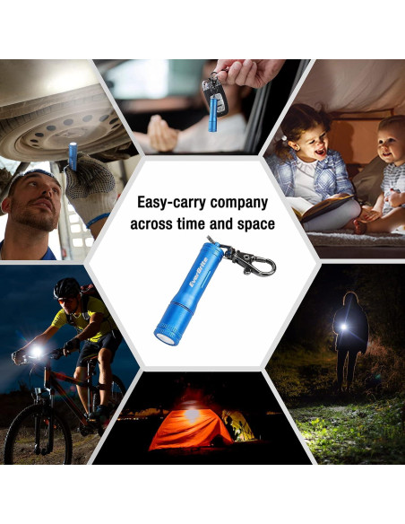 Linterna LED de Llavero EverBrite Azul 100 Lúmenes