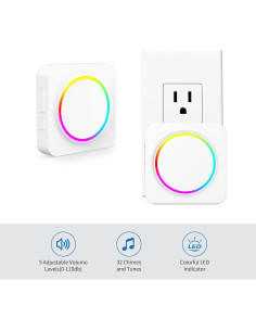 Sensor de Movimiento Inalámbrico COTINSE B26 con Timbre 32 Tonos 2