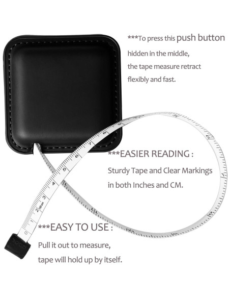 Cinta Métrica Retráctil WM 150 cm Doble Cara 2 Paquete