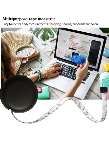 Cinta Métrica Retráctil WM 150 cm Doble Cara 2 Paquete