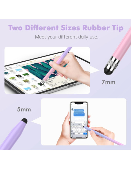 5 Plumas Stylus 2 en 1 STYLUSHOME para Pantallas Táctiles