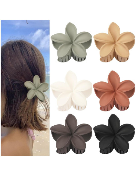 Clip para Cabello Hawaiano Sisiaipu - 6 Pcs Grandes 8.4 cm