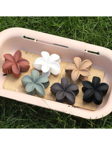 Clip para Cabello Hawaiano Sisiaipu - 6 Pcs Grandes 8.4 cm