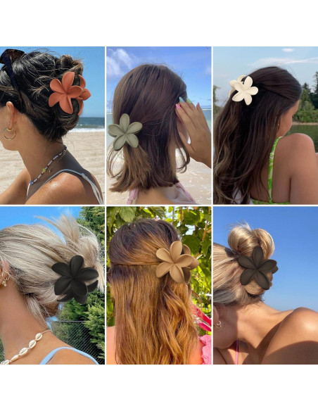Clip para Cabello Hawaiano Sisiaipu - 6 Pcs Grandes 8.4 cm