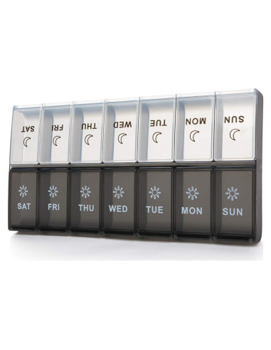 Organizador de Pastillas Diario XL Newayflash 7 Días AM PM