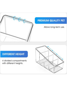 Soporte Organizador para Control Remoto MaxGear Transparente 2