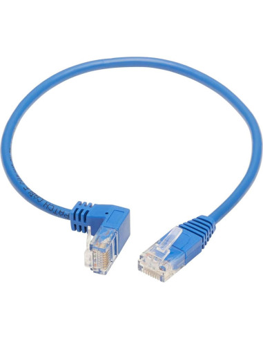 Cable Ethernet Cat6 Tripp Lite 30.48 cm Ángulo Descendente Azul