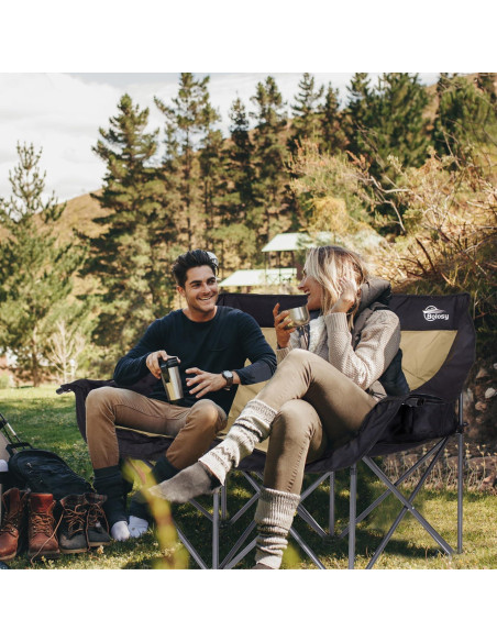 Silla de Camping Doble Bolosy BS-LYY-01-K Resistente 295 kg