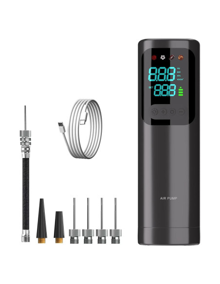 Bomba de Pelotas Eléctrica HDNNC A8 con 4 Agujas y Manguera