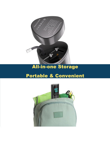 Bomba de Pelotas Eléctrica HDNNC A8 con 4 Agujas y Manguera