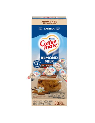 Crema líquida de almendras Coffee-Mate sabor vainilla 50 unidades