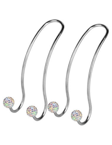 Ganchos de Cabecera SAVORI para Auto - 2 Piezas Brillantes