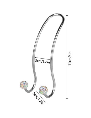 Ganchos de Cabecera SAVORI para Auto - 2 Piezas Brillantes