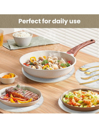 Set de 3 Trivetes de Cerámica WDZZHOT 20 cm Mármol Azul