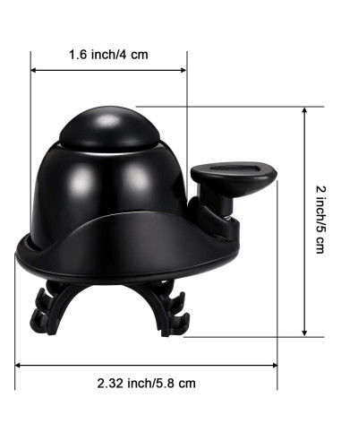 Timbre de Bicicleta Mudder Ajustable Aluminio Sonido Fuerte