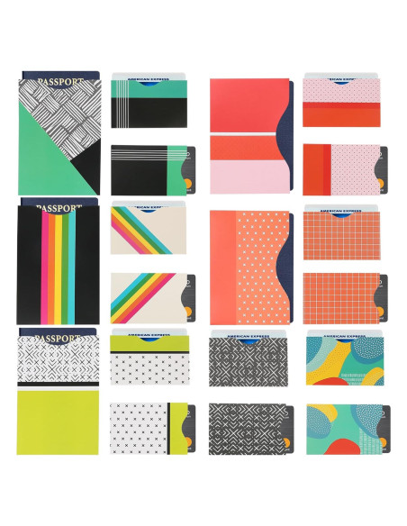 Fundas Bloqueadoras RFID LotFancy - 14 Tarjetas + 5 Pasaportes