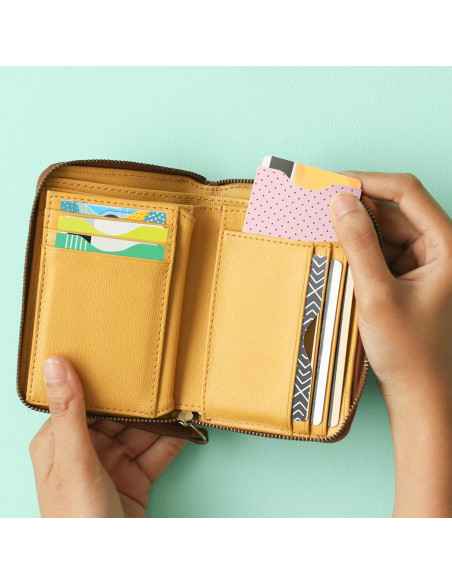 Fundas Bloqueadoras RFID LotFancy - 14 Tarjetas + 5 Pasaportes