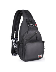 Mochila Cruzada VALUEQLO Negra Multifuncional para Viajes