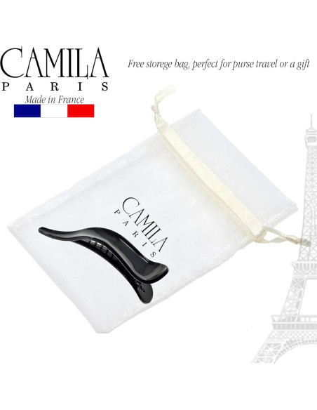 Clip de Pelo Francés Camila Paris CP922B Negro 9.5 cm