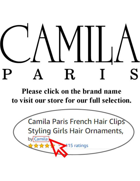 Clip de Pelo Francés Camila Paris CP922B Negro 9.5 cm