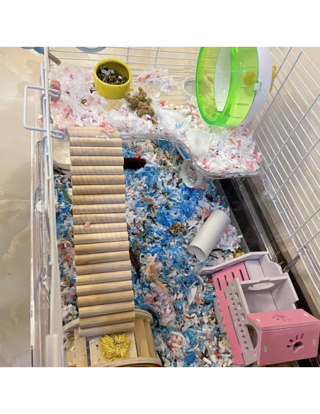 Puente Bendy de Madera Natural para Hámster 40x6 cm Puente Bendy de Madera Natural para Hámster 40x6 cm