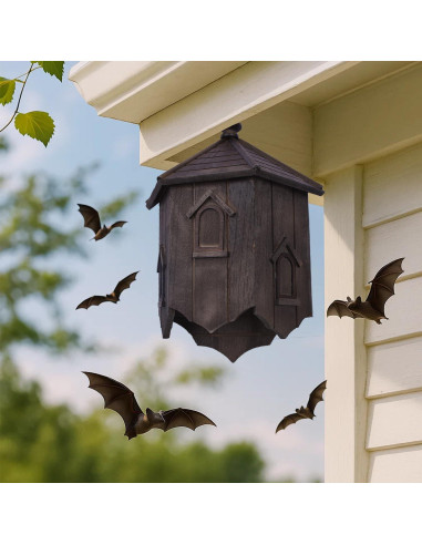 Casa para Murciélagos Ecológica Yiduomile - Refugio de Cedro 36cm