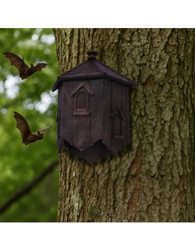 Casa para Murciélagos Ecológica Yiduomile - Refugio de Cedro 36cm