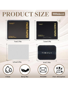 Hojas Absorbentes de Aceite Betinyar 1000pcs Negro 13.9x16.4cm 2